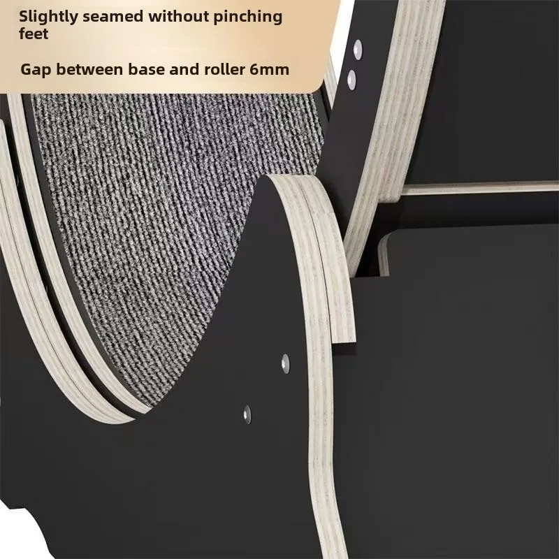 Cinta de correr de madera para gatos, deportes para el hogar, rueda para correr, suministros de Fitness, juguetes para mascotas, productos de muebles, rodillo silencioso, marco de escalada para gatos - imagen 5