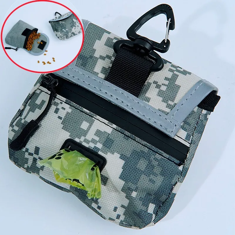 Dispensador de bolsas para excrementos de perros, soporte portátil para bolsas de excrementos de perros, bolsas de aperitivos para entrenamiento de perros, bolsas de almacenamiento colgantes para caminar