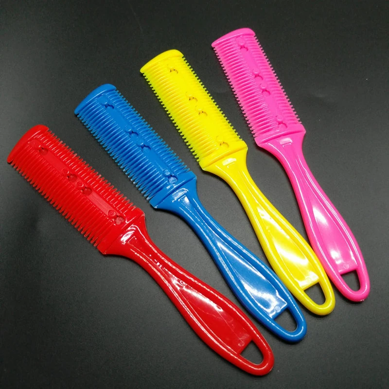 Tijeras de peluquero para corte de pelo, maquinilla de afeitar, peine de hoja mágica, Kit de herramientas de peluquería, 1 Uds., cuchillo de doble cara de alta calidad, tijeras para el cabello - imagen 3