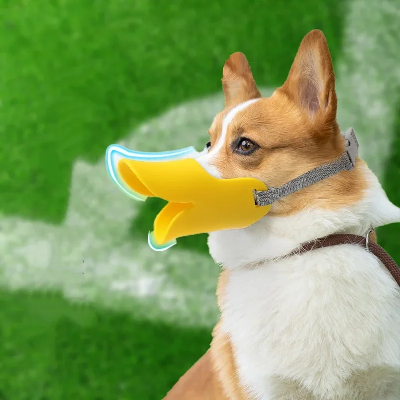 Bozal silicona suave para perros pequeños transpirable con bebedero