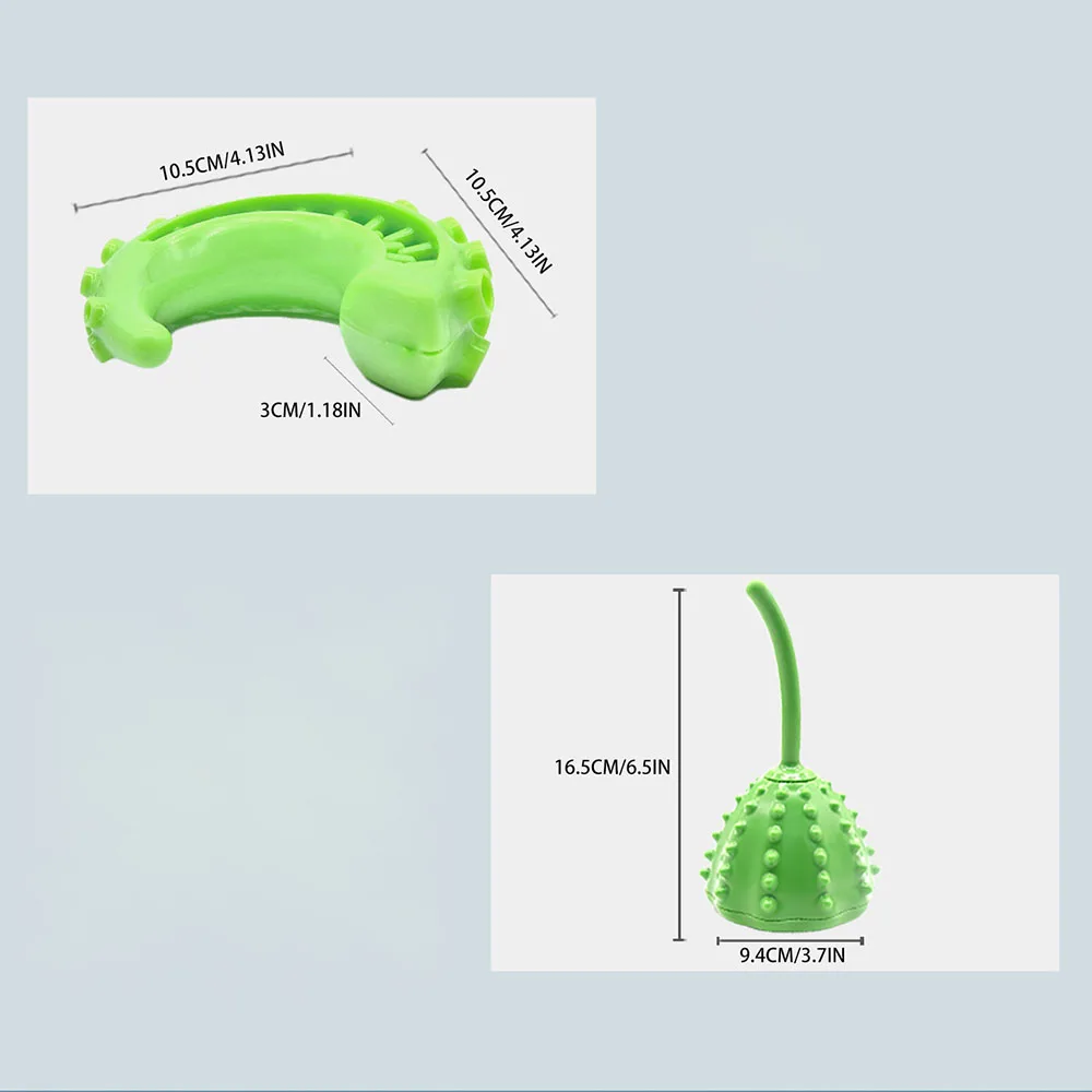 Bola dispensadora de golosinas para perros indestructible, juguete de limpieza de dientes molares resistente a masticar, juguete interactivo para ocultar alimentos - imagen 5