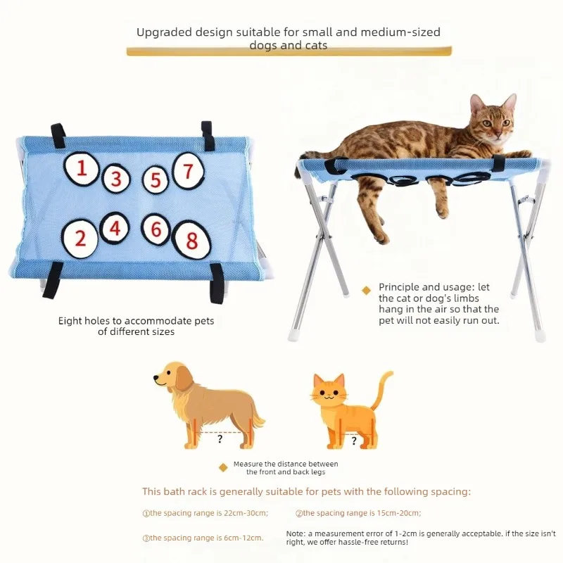 Hamaca colgante para gatos con arnés – Siesta y cuidado de uñas - imagen 3