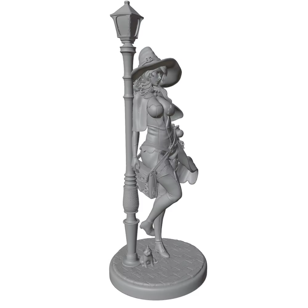 Figura anime 1/24 para decoración de habitación - gris, sin montar - imagen 3