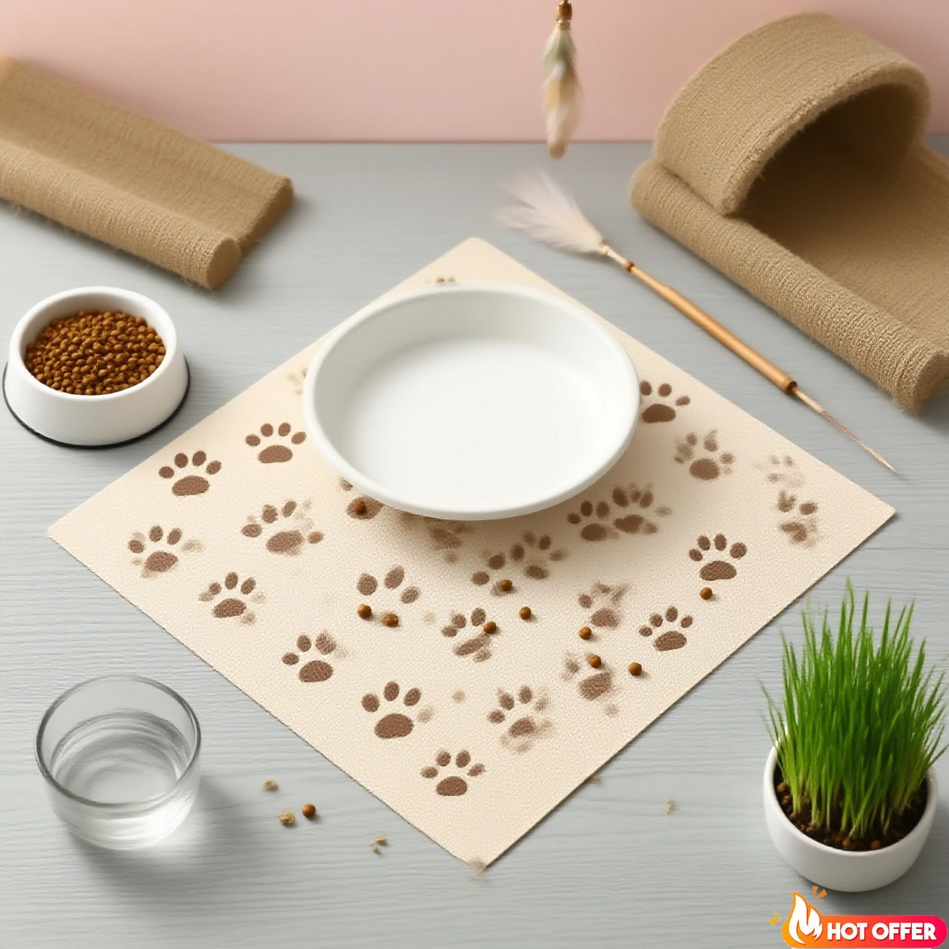 Cuencos para perros y mascotas, cuenco de comida, plato de agua para perros, alimentador para gatos y gatos, cuenco de cerámica para gatitos y gatos, accesorios para platos alimentadores, plato para mascotas