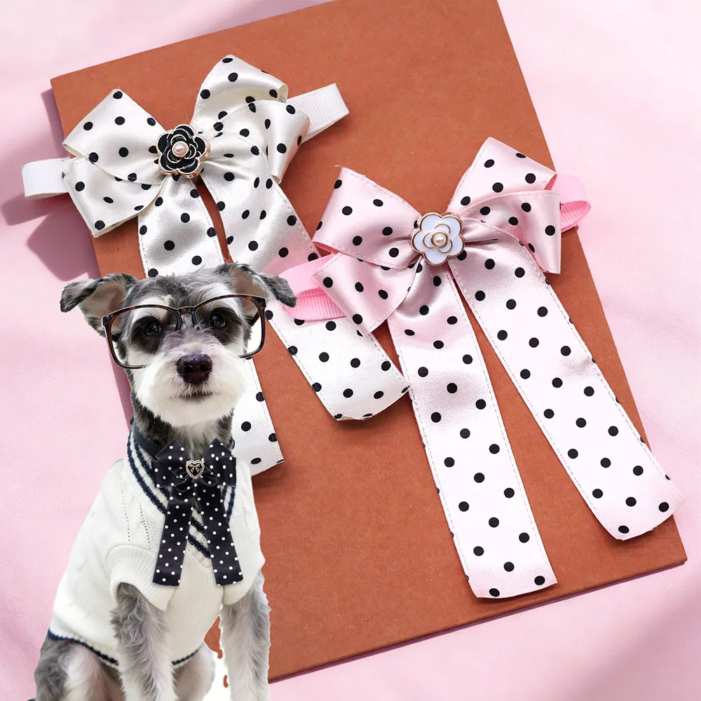 Lazos para perros y gatos - estilo puntos, ajustables, regalo ideal - imagen 5
