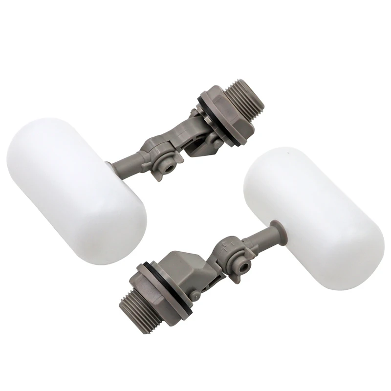 Válvula de bola flotante para tanque de agua, 1/2 pulgadas, 3/4 pulgadas, tanque de llenado automático de plástico, Control de nivel de agua, válvula humidificadora de agua para acuario - imagen 2