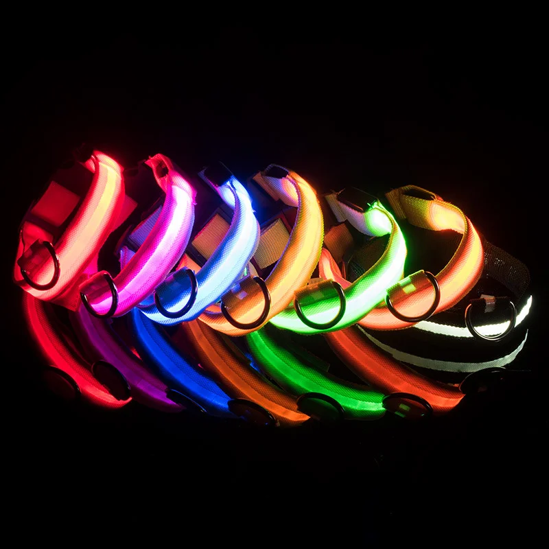 Collar con luz LED brillante para perro pequeño, accesorio con iluminación intermitente ajustable, antipérdida nocturna, productos para mascotas - imagen 4