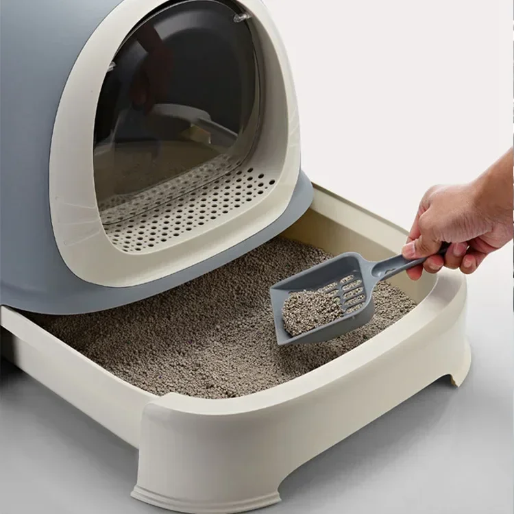 Cat Litter Box Fully Enclosed Large Drawer Deodorizing Pet Toilet Cat Litter Box Pet Products - imagen 4