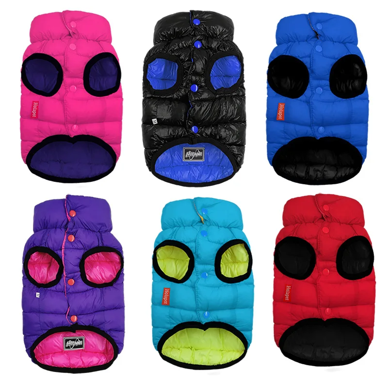 Ropa de invierno para mascotas, chaqueta suave de plumón para perros pequeños, medianos y grandes, abrigo Reversible para cachorros, disfraces Reversibles de Bulldog Francés y Pug - imagen 2