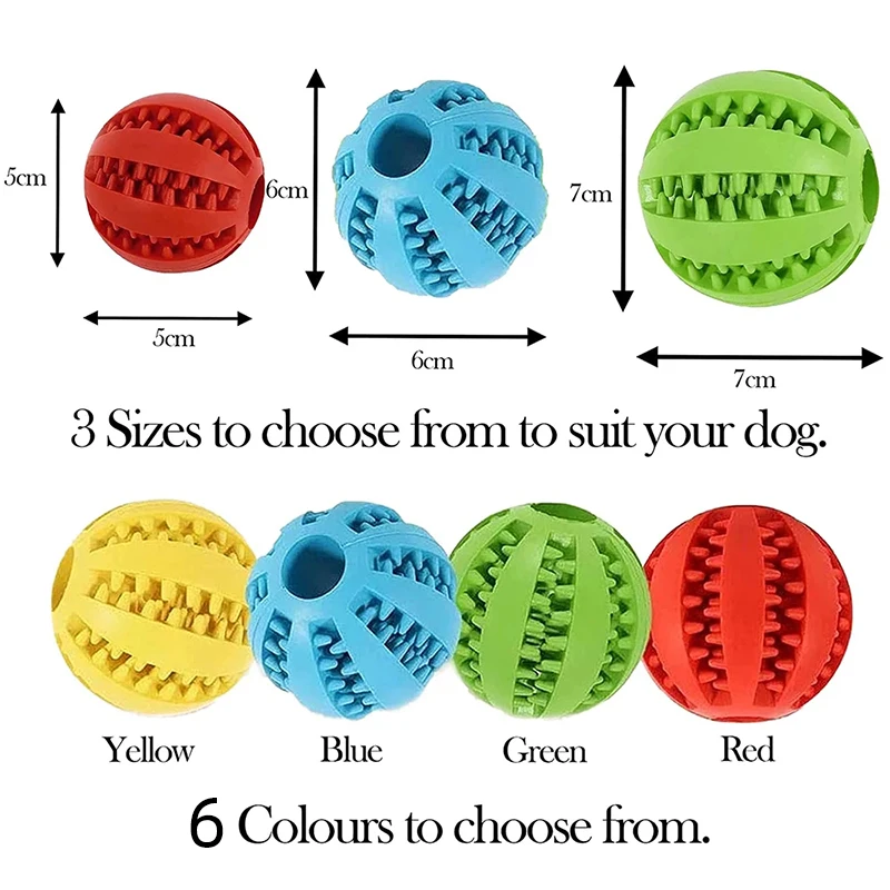 Nuevo juguete para perros, bolas de goma interactivas para perros pequeños y grandes, juguetes para masticar para cachorros y gatos, limpieza dental de mascotas, bola indestructible para perros - imagen 5