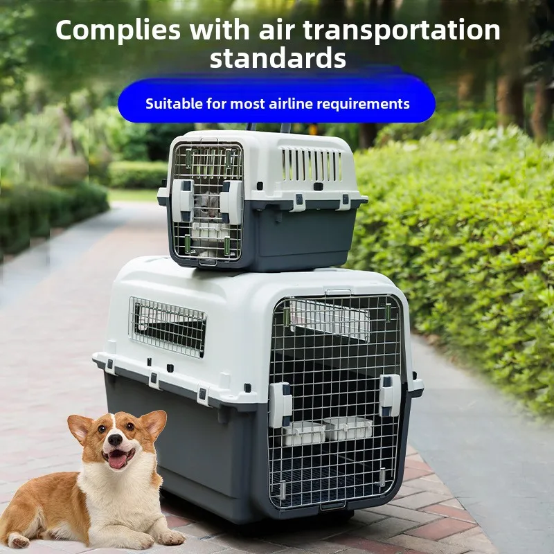 Caja de carga de aire portátil de plástico para mascotas pequeñas y medianas, caja de aire extraíble para mascotas, transportador para gatos - imagen 3