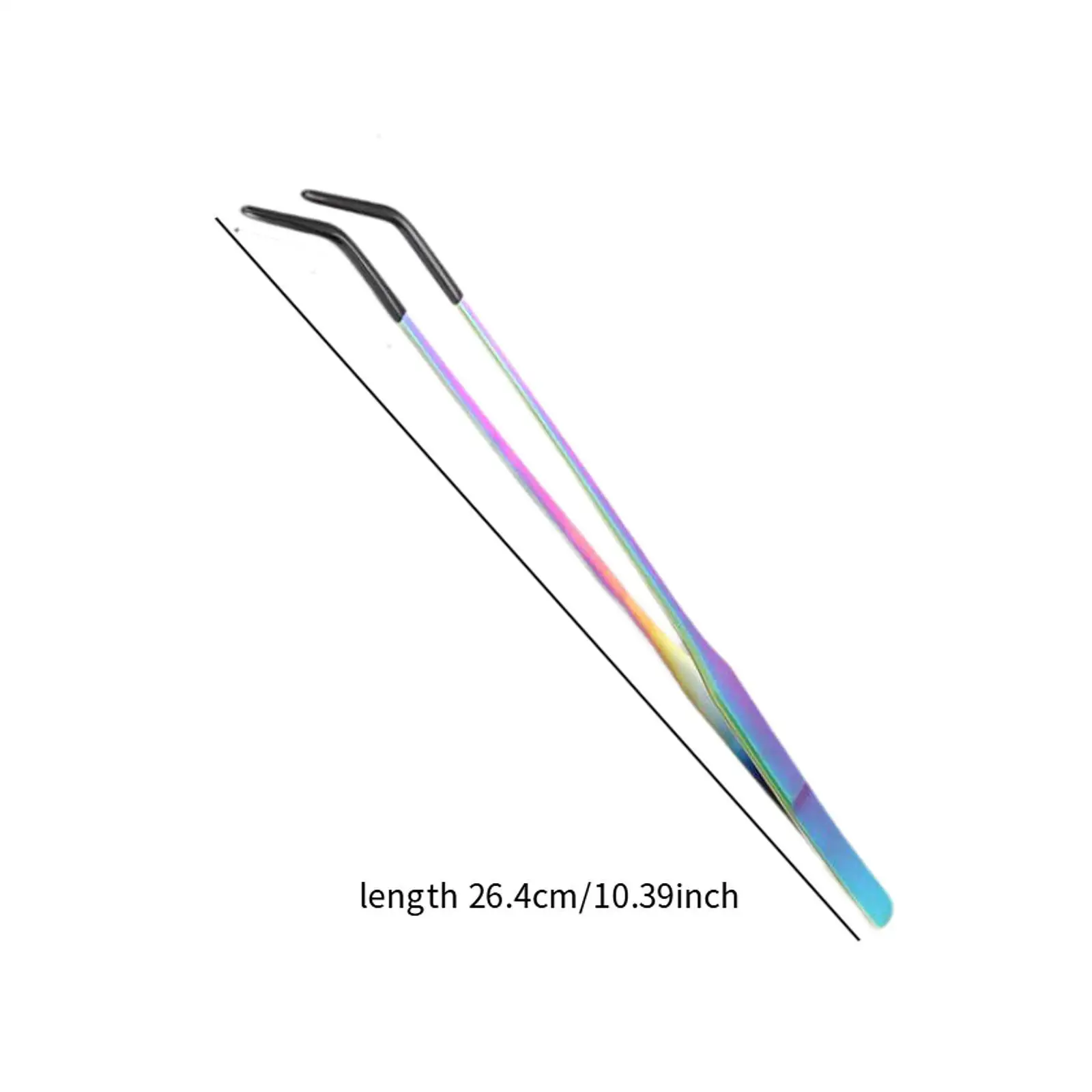 Reptile Feeding Tongs with Black Silicone Tip for Aquascaping Bearded Dragon Reptile Feeding Tongs with Black Silicone Tip for Aquascaping Bearded Dragon