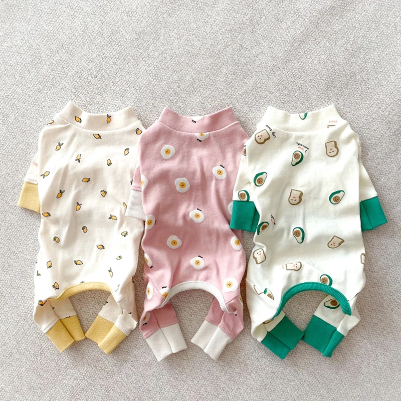 Ropa fina de verano para perro, gato, huevo blanco, ropa de cuatro patas, camisa de peluche, accesorios de moda para perros - imagen 3