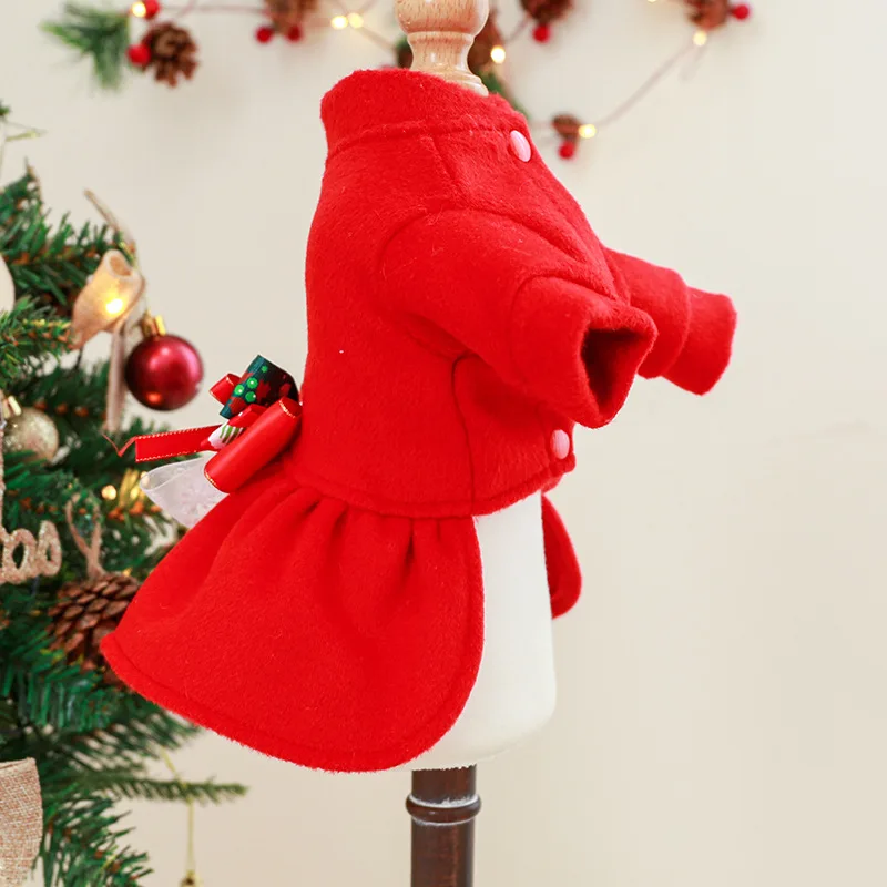 Ropa de Navidad para perro, Sudadera con capucha para cachorro, suéter de invierno, cálido, Chihuahua, Yorkie, traje de gato, abrigo para perros pequeños - imagen 5