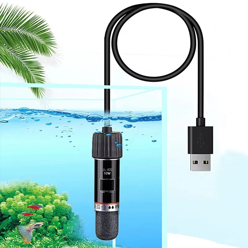 Calentador acuario mini USB sumergible – Termostato constante - imagen 3