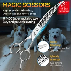 Tijeras de peluquería curvas para perros – Acero JP440C