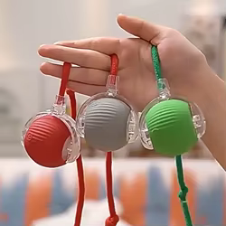 Pelota automática interactiva para gatos antimordidas con cuerda