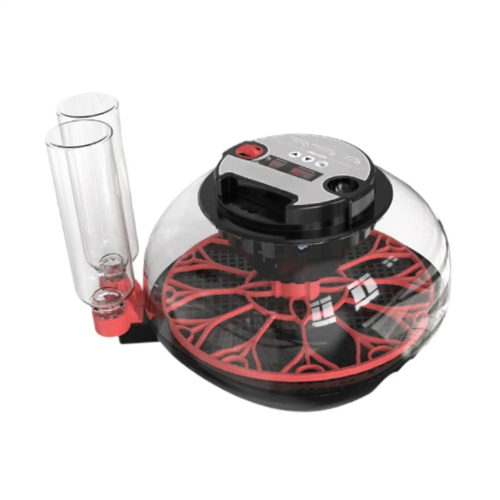 Incubadora de huevos, 7 huevos, cubierta superior transparente, incubadora de paletas para codorniz, pollo, ganso - imagen 3