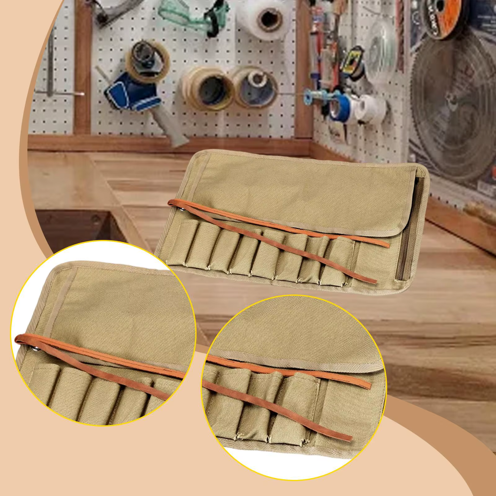 Bolsa enrollable para herramientas de peluquería de perros y gatos - imagen 5