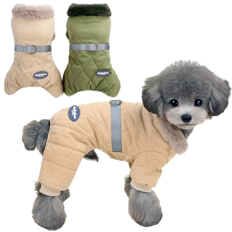 Mono invierno perros pequeños ropa cálida - vista principal