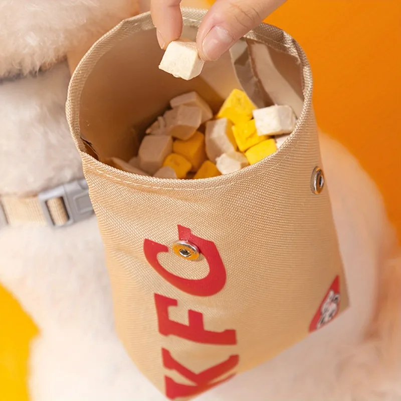 Juego de arnés para mochila para perros con estampado de letras, bonito juego de arnés para llevar con correa, bolsa extraíble para perros pequeños a medianos - imagen 4