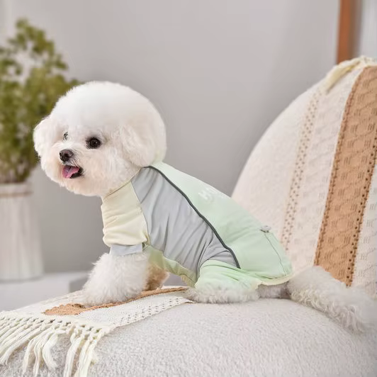 Ropa fresca de verano para perros pequeños – Mono transpirable casual - imagen 3