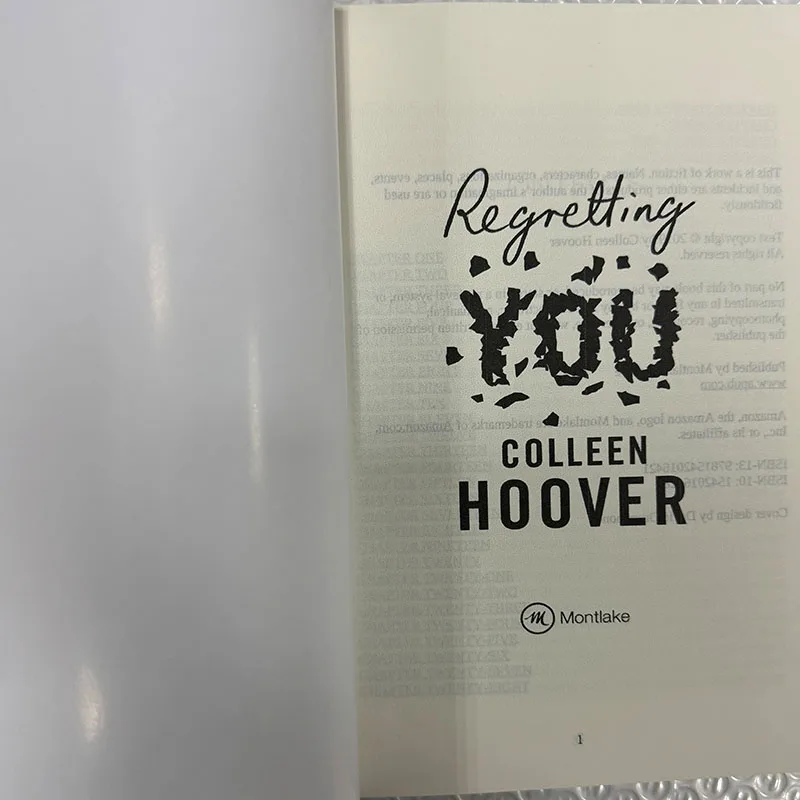 Recretting You by Colleen Hoover Libro en inglés de ficción para mujeres contemporáneas Brochura - imagen 5