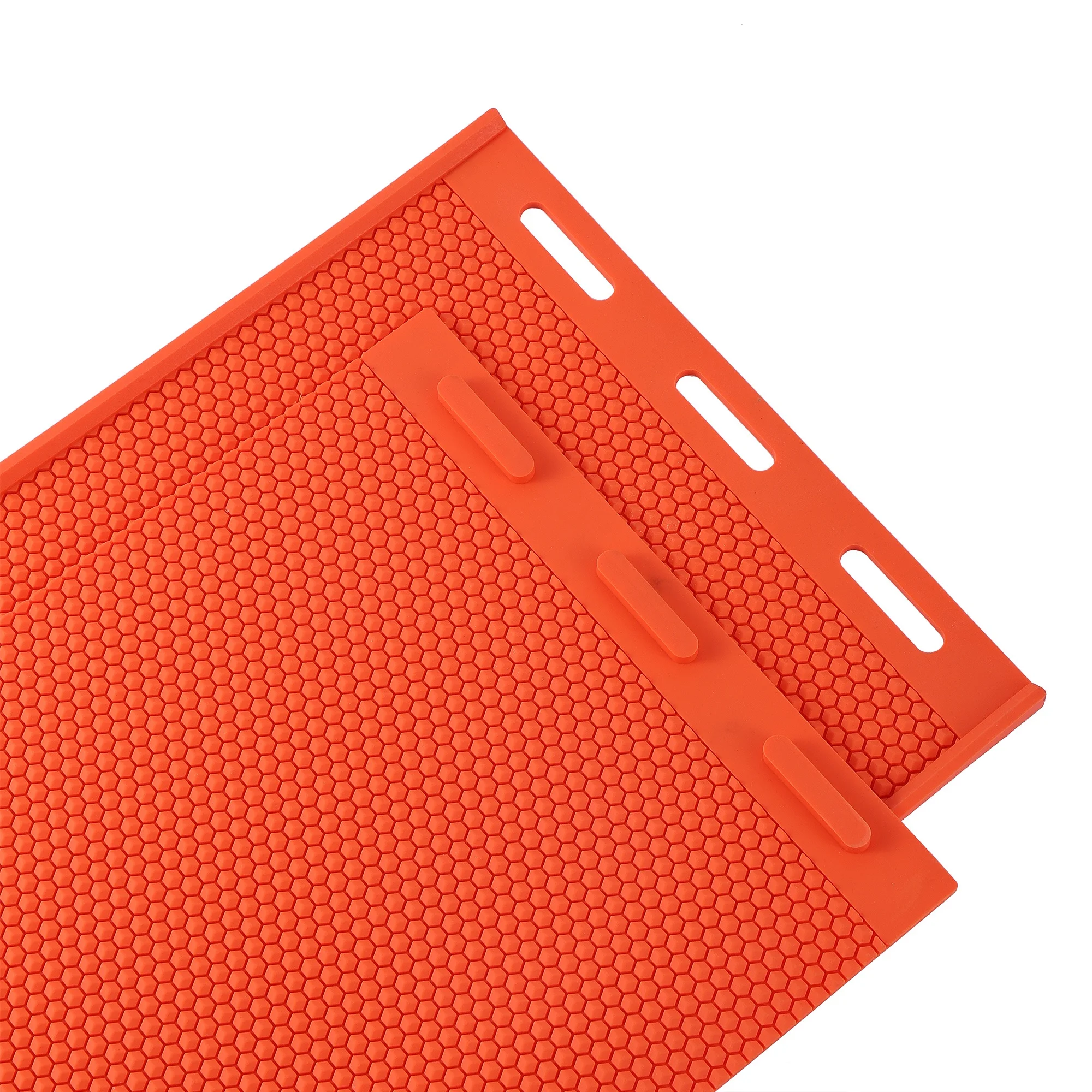 Apicultor suave PVC cera de abejas molde base colmena de abejas hoja de prensa molde cera de abejas hoja de prensa molde herramientas de apicultura 2 unids/set - imagen 5