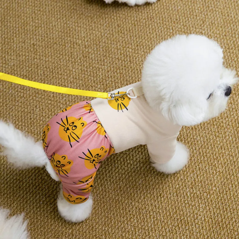 Mono con capucha para perros pequeños Shih Tzu estampado animal - imagen 3