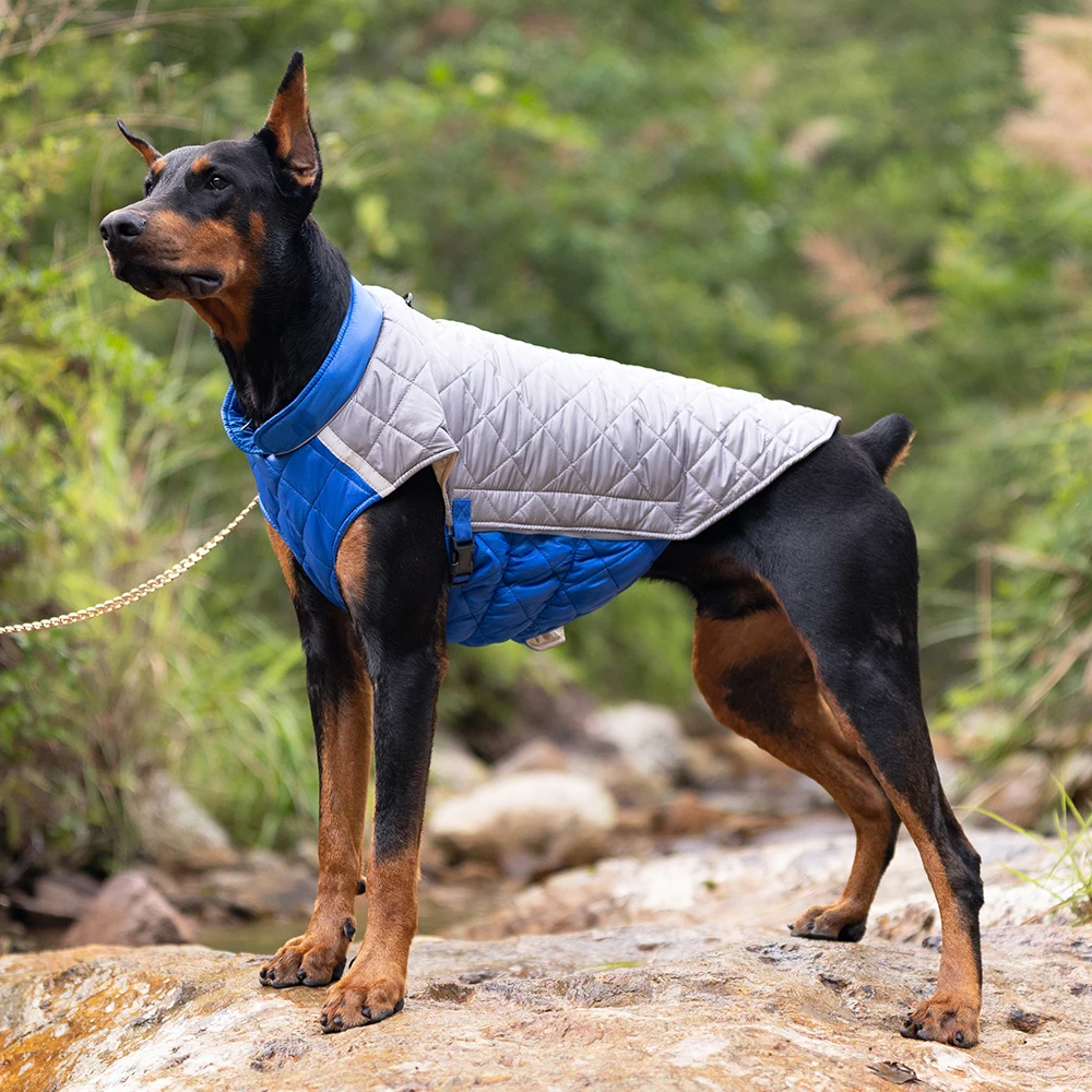 Ropa para perros grandes, chaqueta impermeable para perros grandes, chaleco cálido de invierno para cachorros y perros, ropa para Bulldog Francés, Pug, Doberman