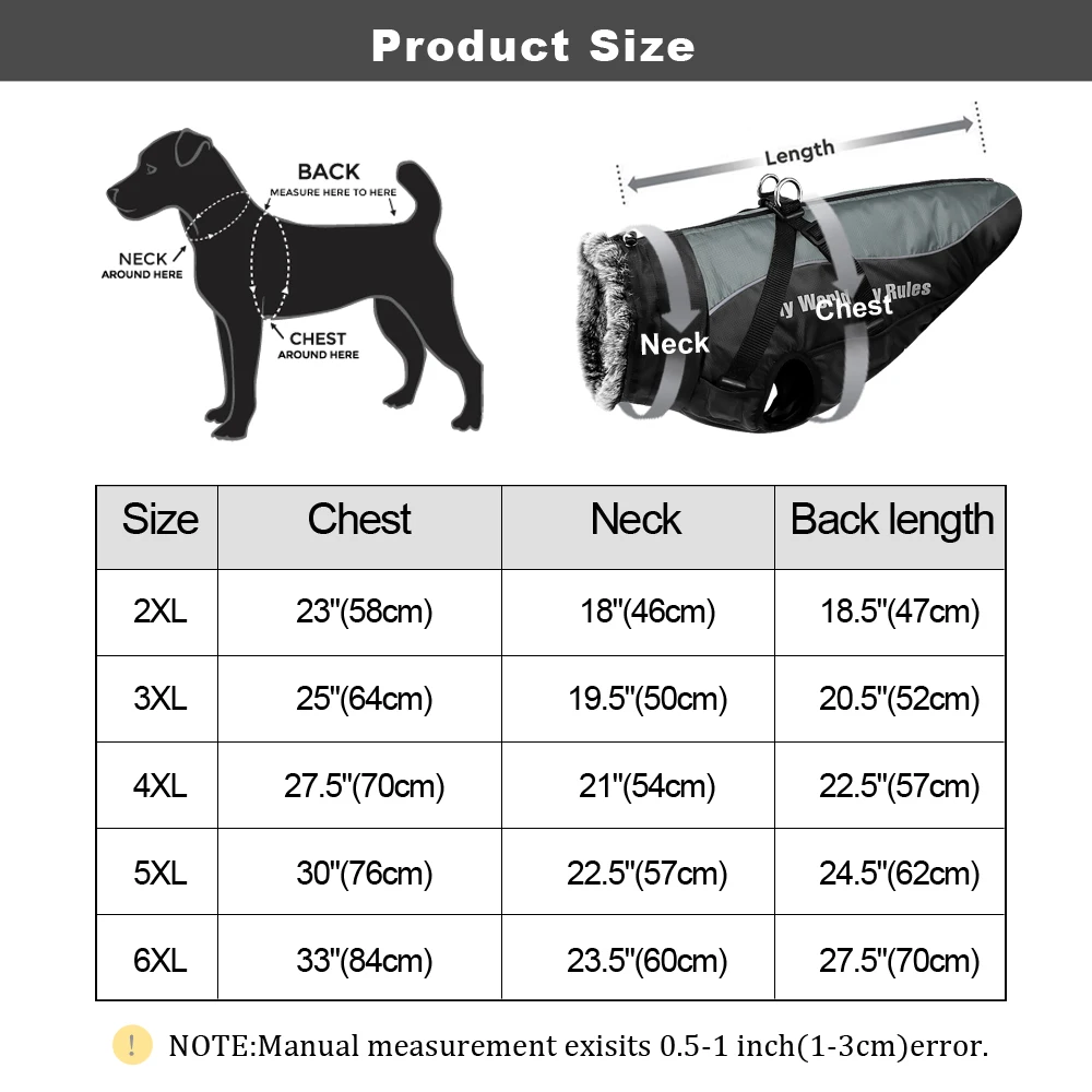 Ropa cálida para perro con arnés, chaleco impermeable para perro Labrador, Galgo, Bulldog francés, abrigo grande para invierno - imagen 2