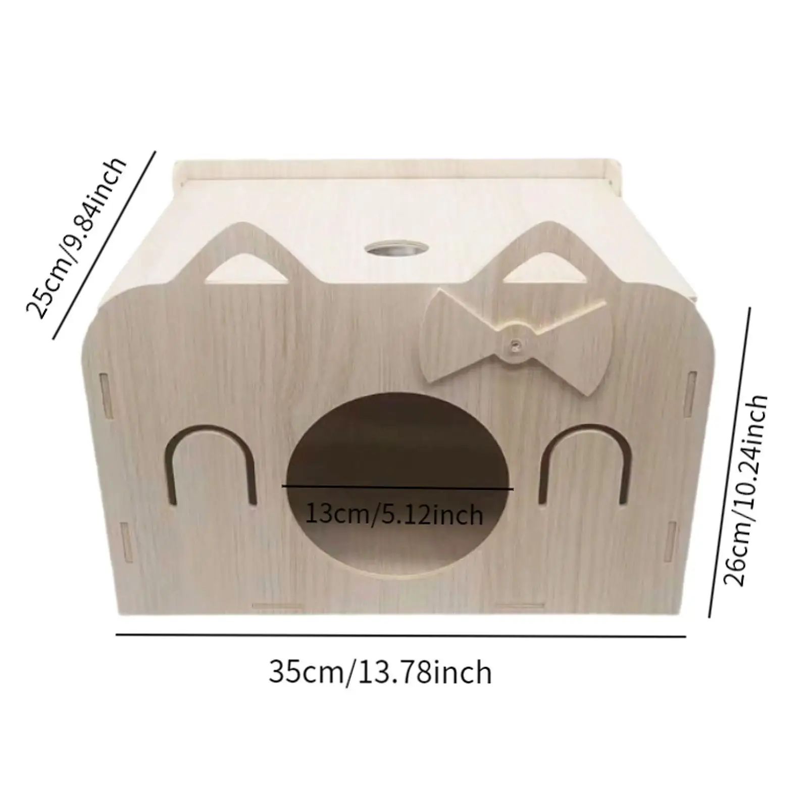 Hamster Hideout House Hamster Habitat Decor Sleeping Nest Wood Hamster House for Hamster