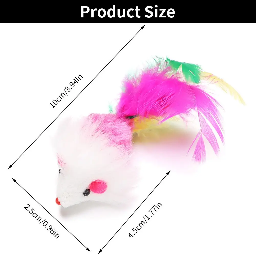 10 unids/set de juguetes para gatos y ratones, sonajero interactivo para gatos y gatitos de interior, juguetes con hierba gatera de colores surtidos con plumas, juguete para ratones y gatos - imagen 2