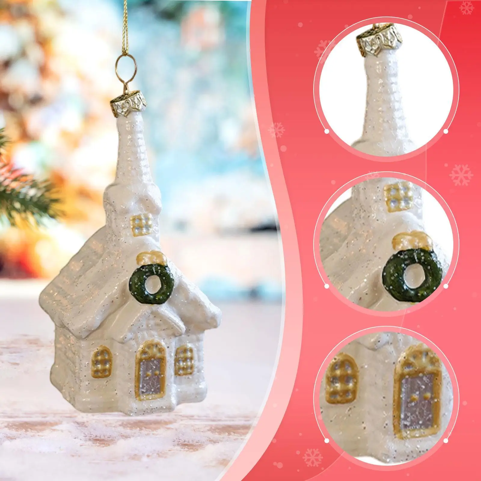 Colgante de Navidad Adorno colgante de Navidad Regalo de Navidad decorativo Navidad - imagen 5