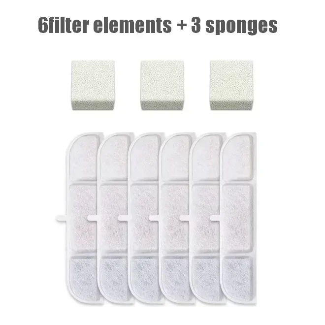 6 filter 3 sponge