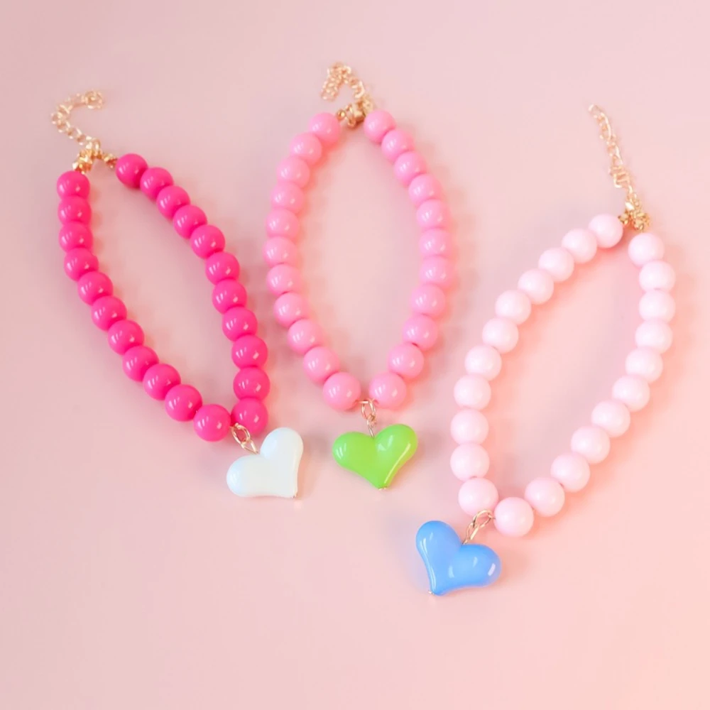 Collar silencioso macaron pastel con corazón para gatitos y cachorros - imagen 5