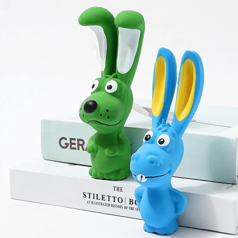 Recién llegado, juguete para masticar para perros chirriantes, limpieza de dientes molares duradera, suministros interactivos para mascotas para cachorros, perros pequeños y medianos