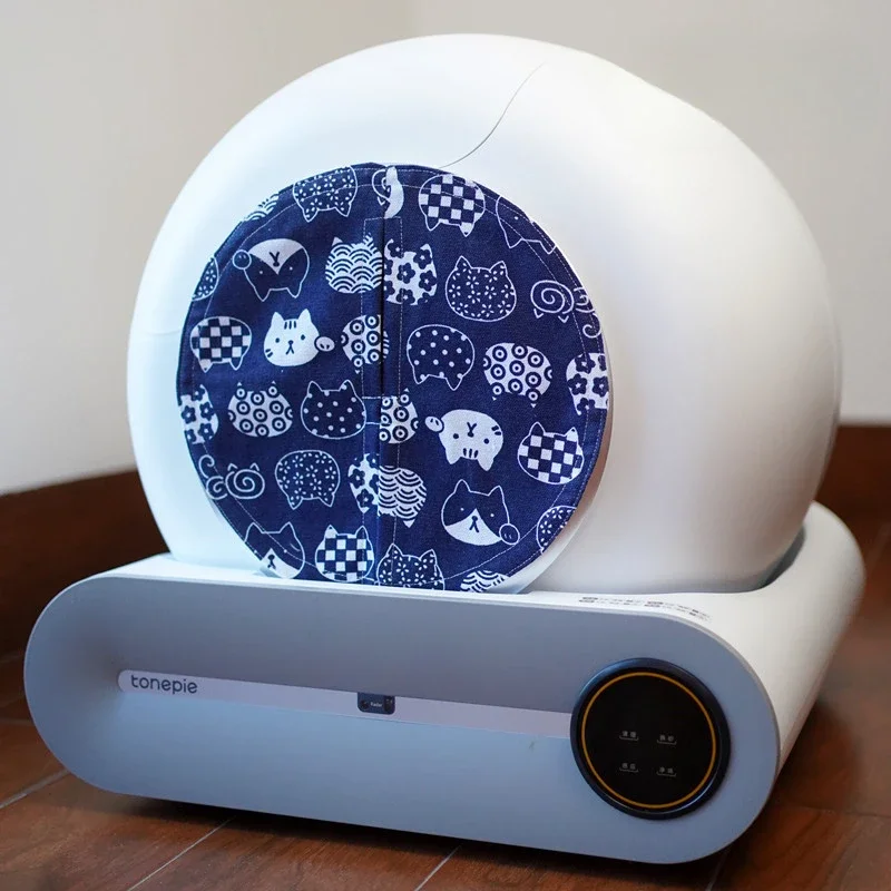 Caja de arena inteligente cerrada, cortina de puerta, desodorante, accesorios para mascotas, desodorante de algodón puro hecho a mano, cinturón, arena, inodoro para gatos, suministro para gatos - imagen 3