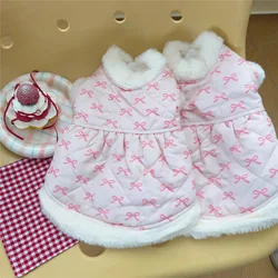 Ropa para perros: Vestido teddy otoño-invierno para Pomerania