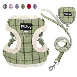 Arnés de invierno cálido para perros con bolsa y correa