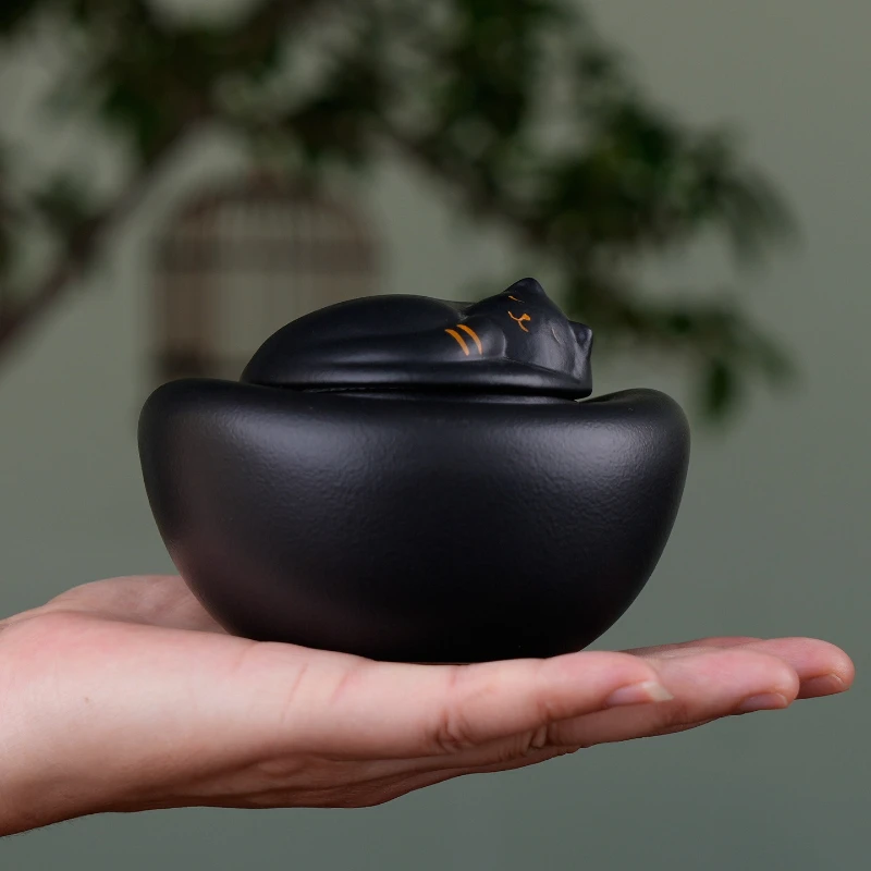 Urna para cenizas de mascotas, cajas de cendres de cerámica para gatos, cachorros, perros, gatos, gatitos, Mini urna conmemorativa, recuerdos funerarios, gatitos, suministros de productos para mascotas - imagen 5