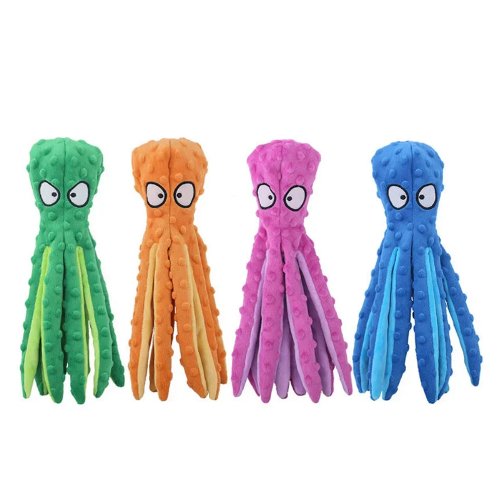 Juguete de peluche para mascotas, juguete interactivo resistente a las mordeduras, con voz de gato, perro, concha de pulpo, para masticar, suministros para mascotas - imagen 5