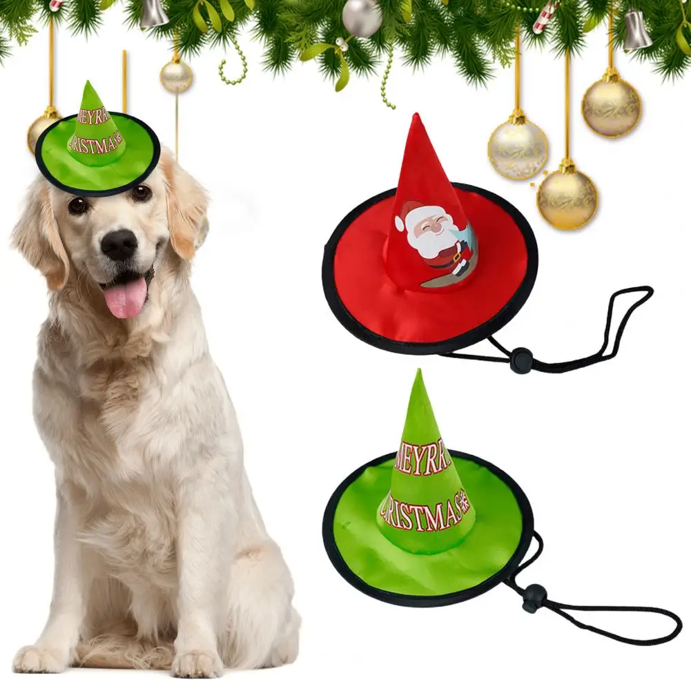 Sombreros ajustables para perros, tocado para mascotas, Navidad, Santa Claus, sombrero para mascotas, decoración - imagen 5