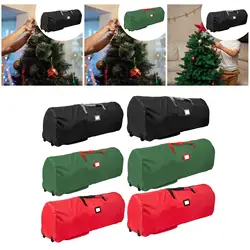 Portabolsas con ruedas para árbol Navidad – Soporte decorativo adornos