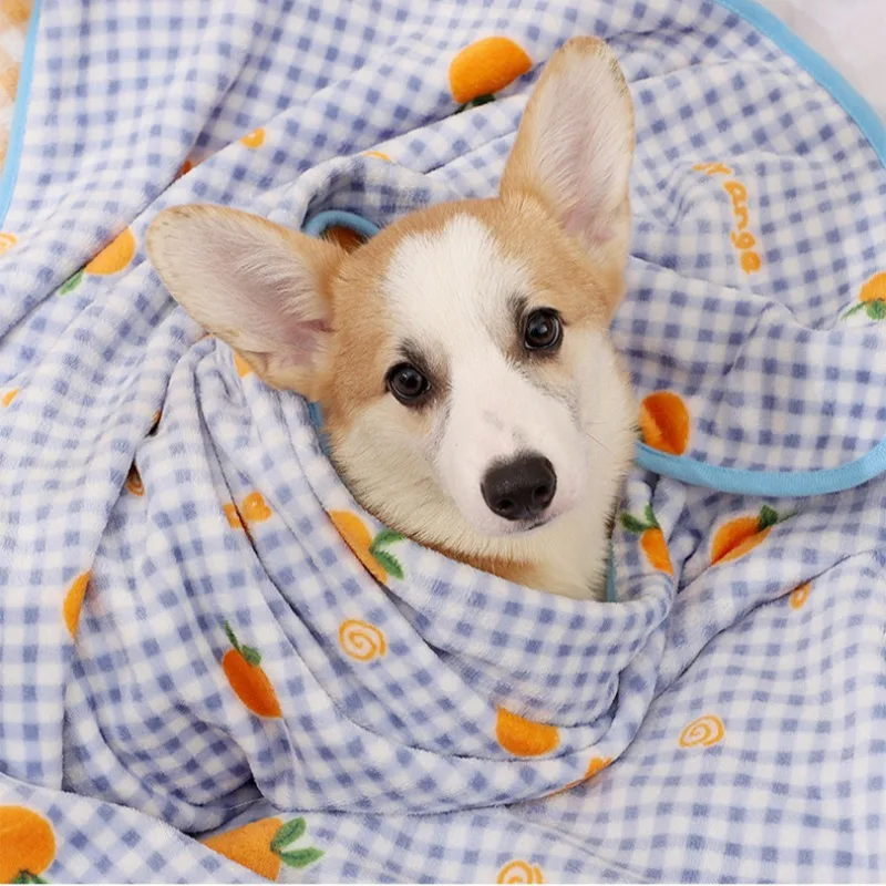 Mantas de franela para mascotas de invierno, esteras para dormir para perros, funda protectora para sofá, almohadillas para nido de gatos, manta cálida para viajes al aire libre para cachorros y gatitos - imagen 2