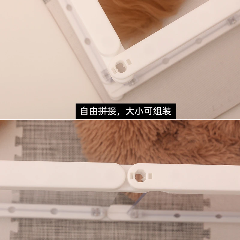 Balcón transparente para mascotas, valla interior para perros y gatos, carcasa combinada empalmada, suministros de productos para mascotas, accesorios de jaulas impermeables - imagen 5