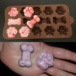 Molde de silicona para perros - Cavidades en forma de hueso práctico