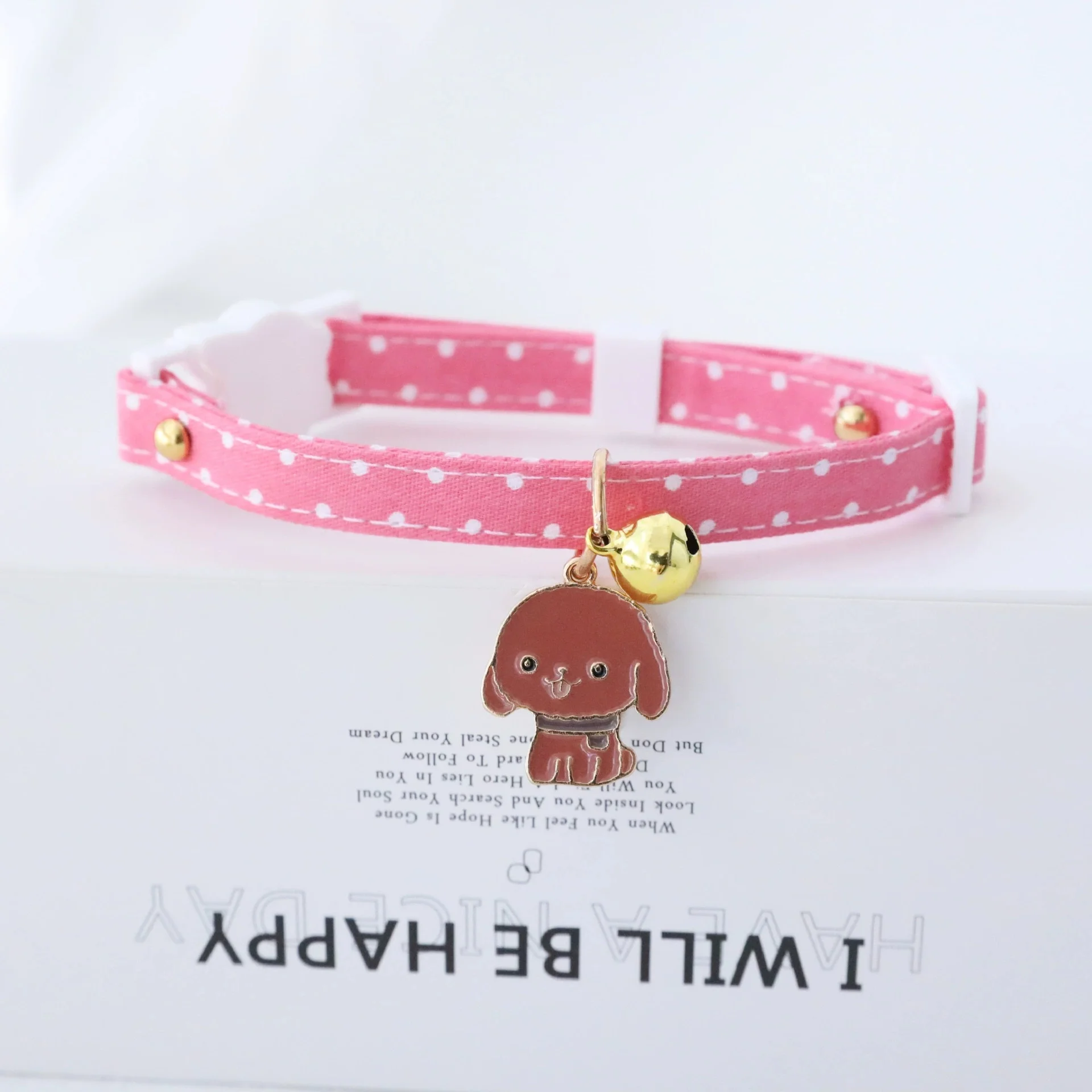 Lindo Collar de gato Koala con campana, Collar de seguridad ajustable, signo en forma de Animal, Collar de gato con patrón de fruta para cachorros, gatitos y gatos - imagen 3