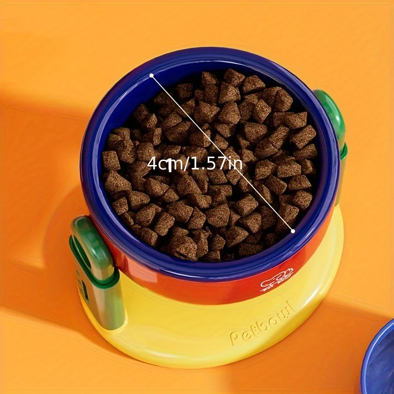 Cuenco elevado para perros, alimentador ajustable antideslizante de gran capacidad para cachorros, Protector de cuello, cuenco para gatos, accesorios para perros - imagen 3