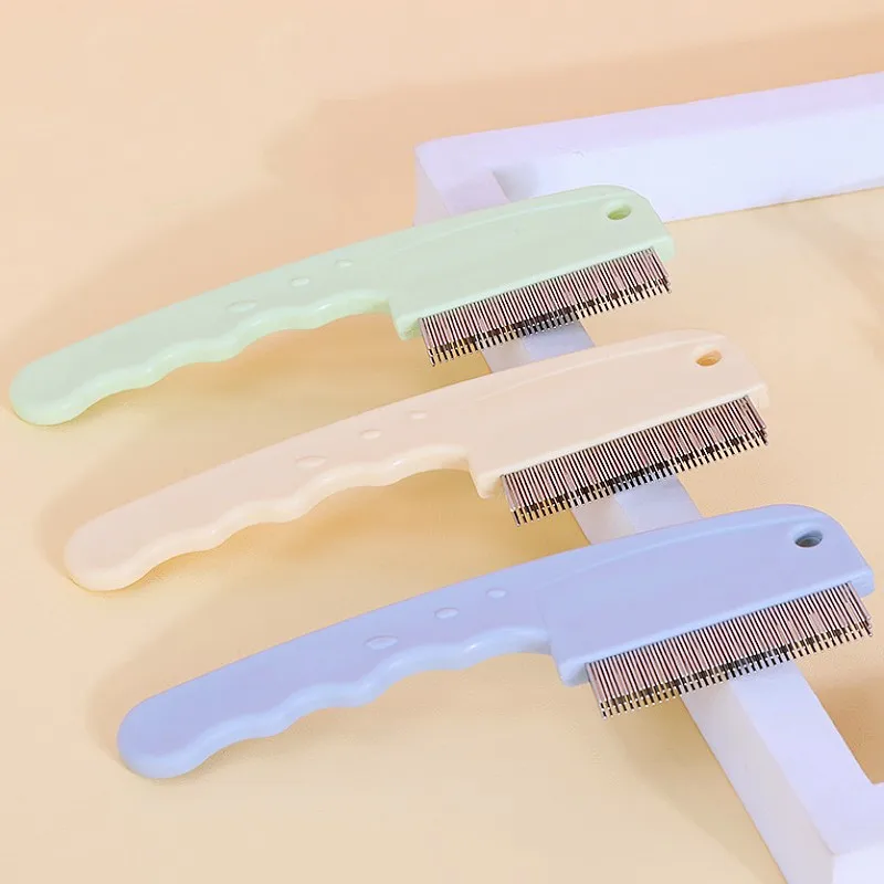 Peine para perros, depilación de mascotas, peines para pulgas para perros, Limpieza del cabello, cepillo de masaje para el cuidado de perros, peine para gatos con dientes de tres lados, productos para mascotas - imagen 2